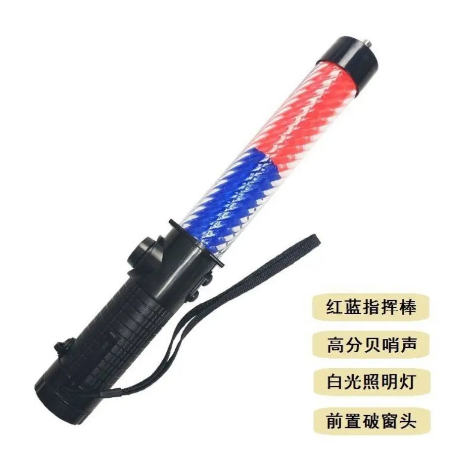 Multifunctional Traffic Baton Warning Handheld Emergency Charging  Flashing LED Glow Stick