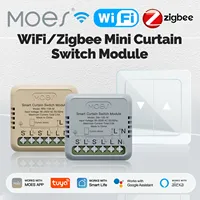 MOES Tuya ZigBee WiFi Mini Curtain Switch Module Smart for Rocker Reset Switch Work with Google Home Alexa App Remote Control