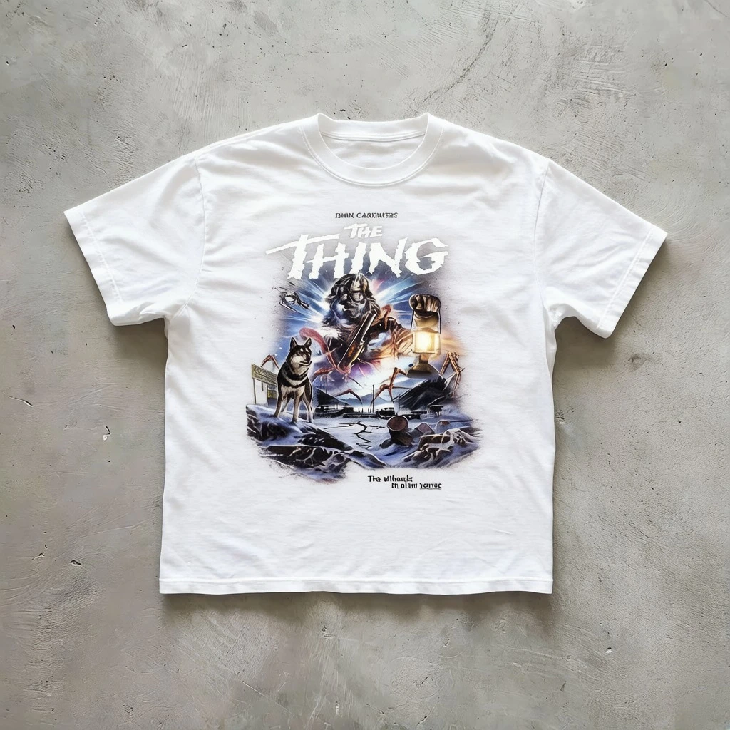 The Evil Dead Vintage Tee Ash Williams Retro Horror Shirt Clothing Graphic Short Sleeve Shirt Men Women All-Season