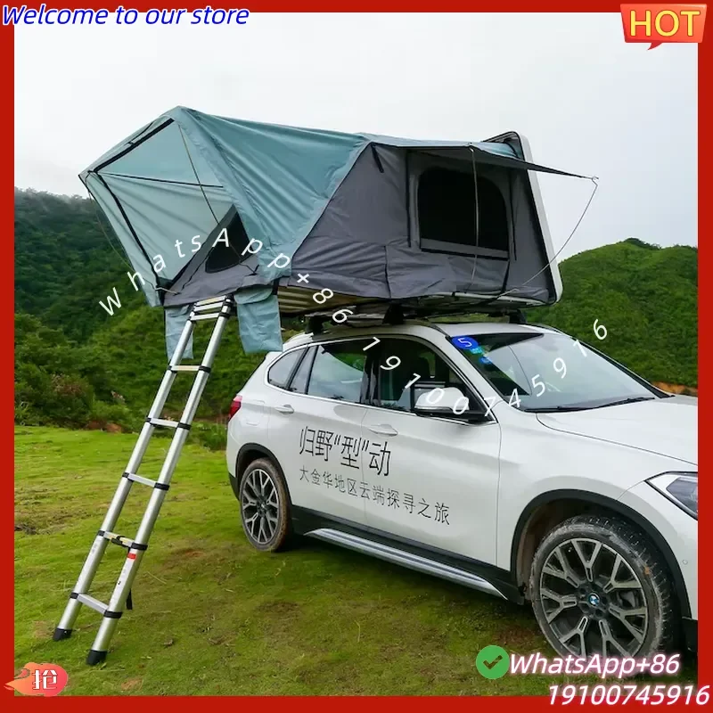 2026Hot Buy China Car Truck SUV Clam ABS Hard Shell Car Roof Tent 4 Person for Outdoor Camping