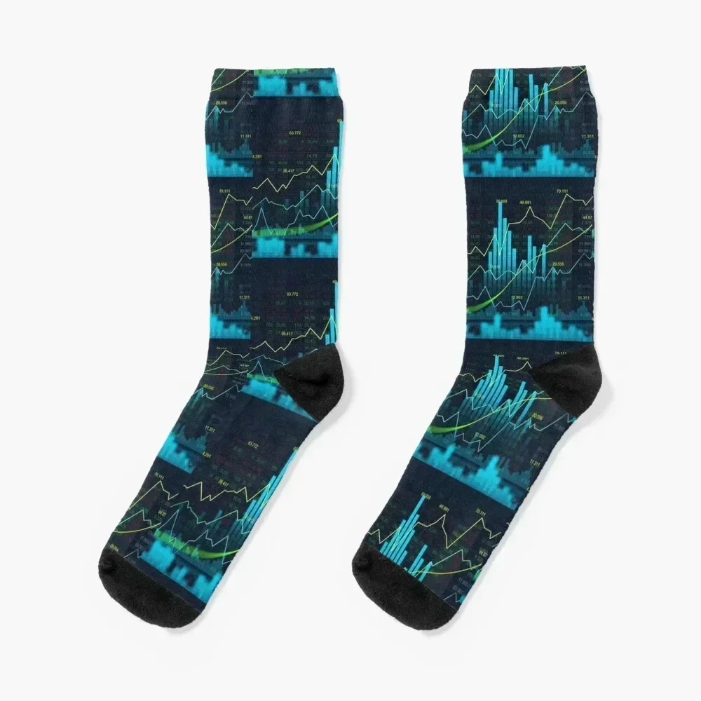

graph, stock exchange Socks Hiking boots soccer anti-slip Non-slip Heating sock Socks For Men Women's