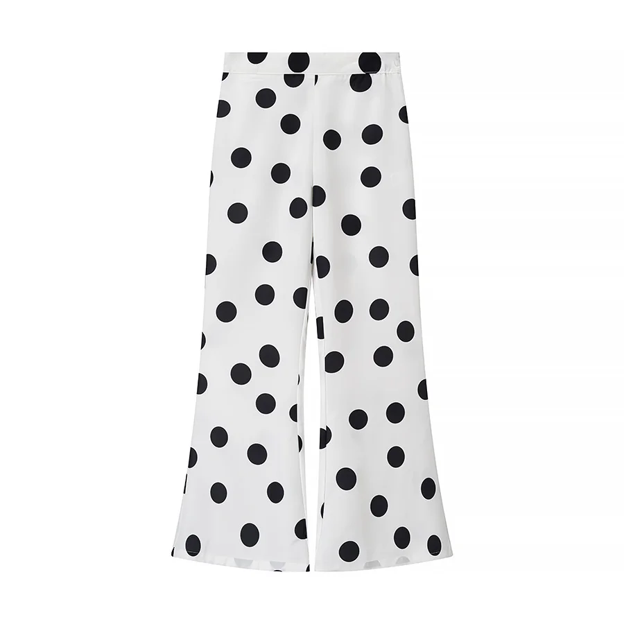 

Faionable с принтом в горошек, весеннее новое поступление, женский наряд JNLEAOG Long Sve, круглый комплект из двух предметов в европейском стиле