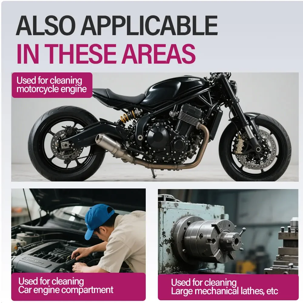 Car Engine Bay Cleaner Powerful Decontamination Cleaning Product for Engine Compartment Heavy Oil Dust Car Cleaning Product