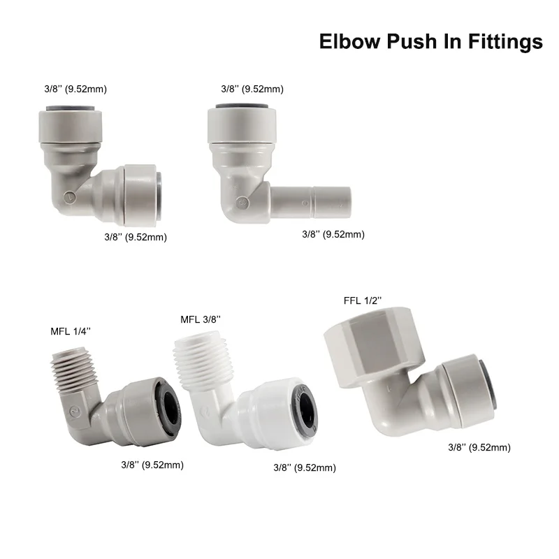 Plastic Quick Connector Push in Fittings Pipe Hose Connect Food Grade Disconnect Joint