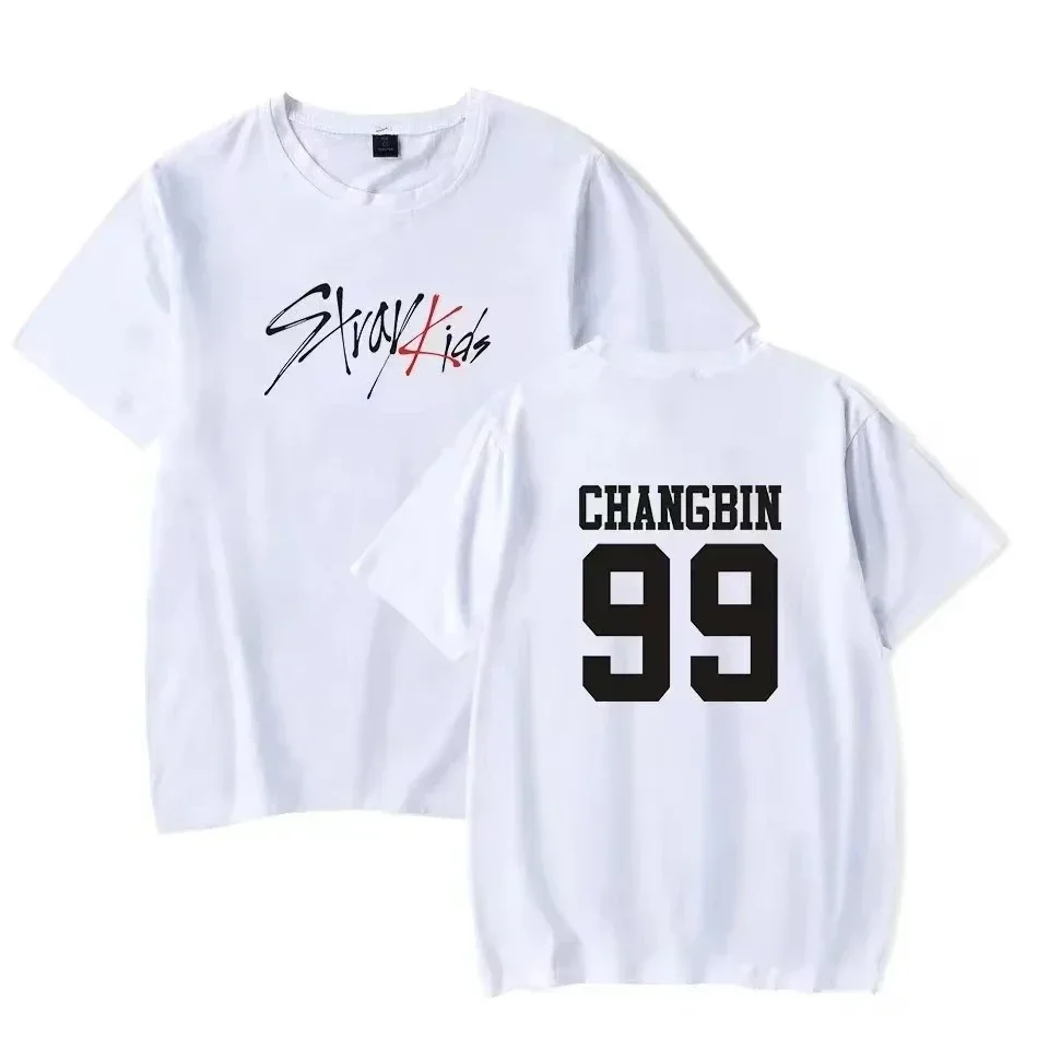 Classic Trend Kpop Stray Kids T Shirt SKZ Women T-shirt Straykids Seungmin FELIX HYUNJIN JEONGIN MINHO Short Sleeve Shirt