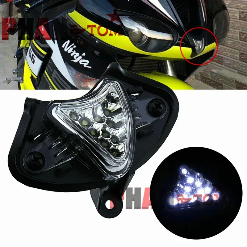 

For KAWASAKI ZX-6R 2007 2008 Headlight Headlamp Fog Lamp Front Head Light LED Front Center Light ZX6R 07 08