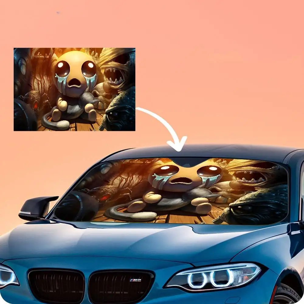 Game The Binding Of Isaac Car Windshield Sun Shade Foldable Car Front Covers Car Sunshade for Car Accessories Blocks Uv Rays