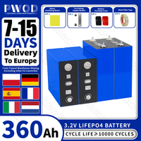 3.2V PWOD Lifepo4 Battery 360AH Grade A DIY 12V 24V 48V Lithium iron phosphate Cell For Camping EV RV Boat Golf Cart EU Stock