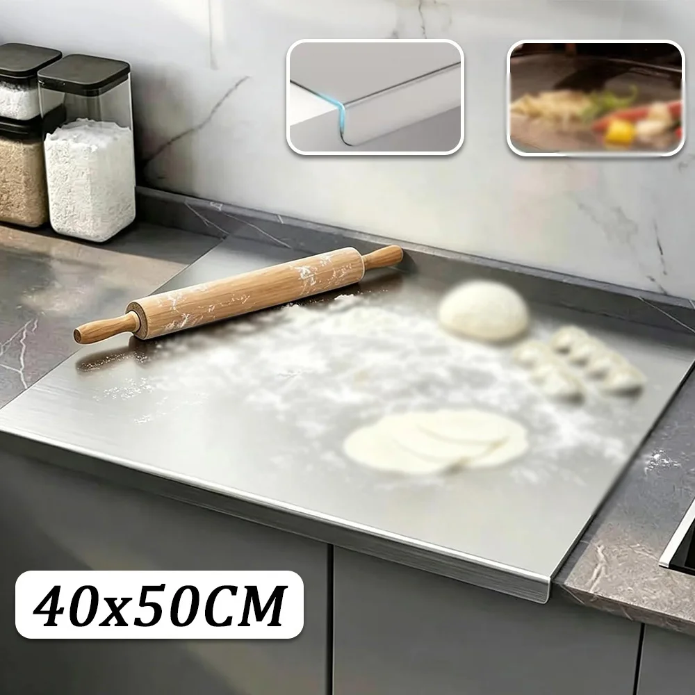 Tagliere da lavoro resistente, dimensioni 40 x 50 cm, facile da pulire, ideale per impastare, stendere la pasta, lavorare carne, verdure, frutta e per la preparazione di pizza.
