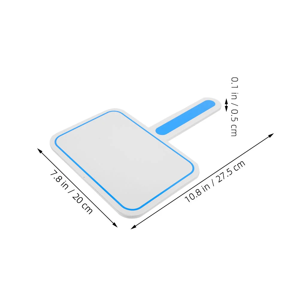 3 Pcs Blank Auction Paddles Score Board Student White Boards Square Answer Mini