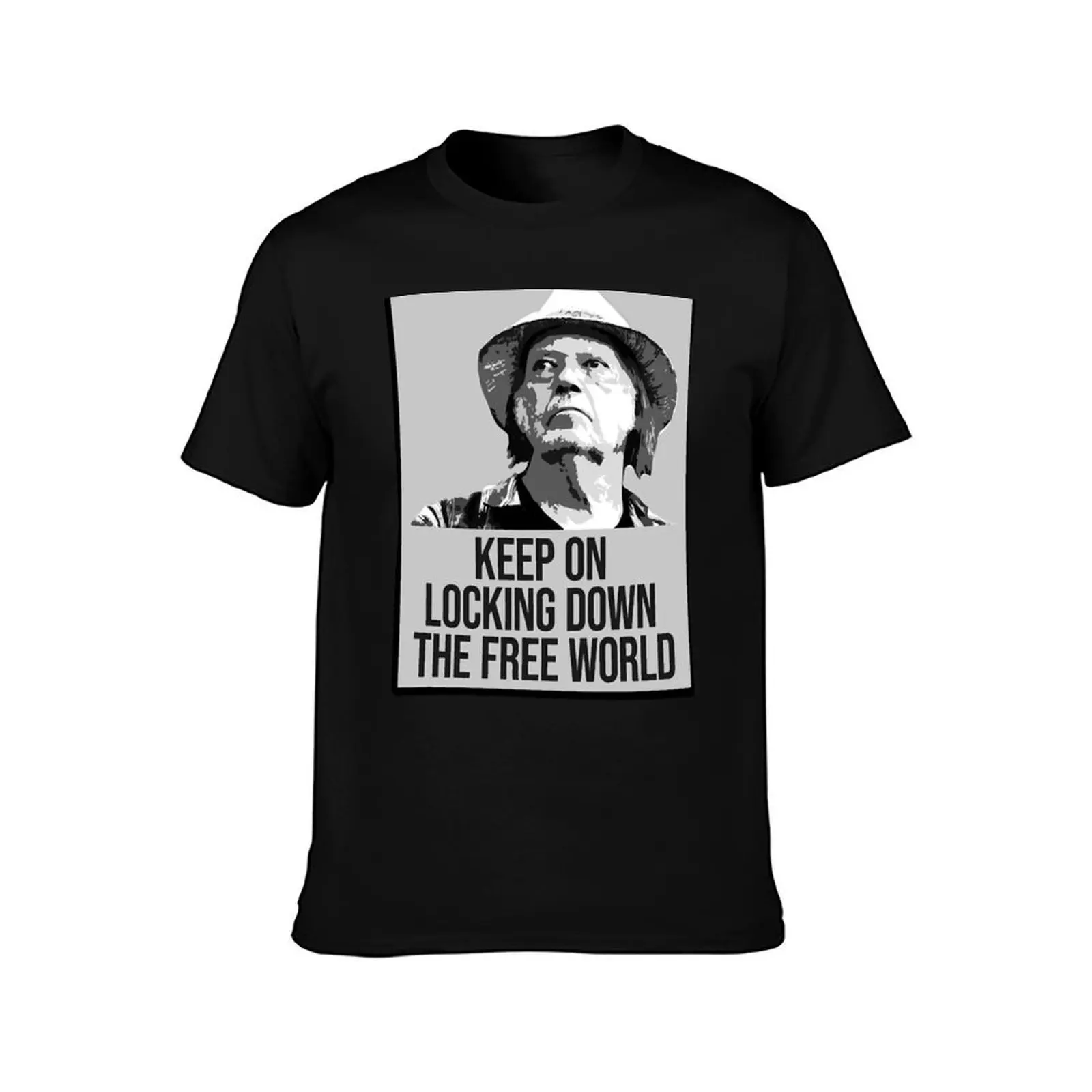 Neil Young Keep on locking T-Shirt Water Resistant Casual T-Shirt