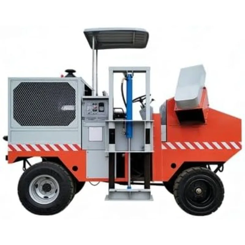 Small Curbstone Former Curb Slip Form Machine Portable Curbing Machine - Compact, Manual Feed, for Driveways and Landscaping