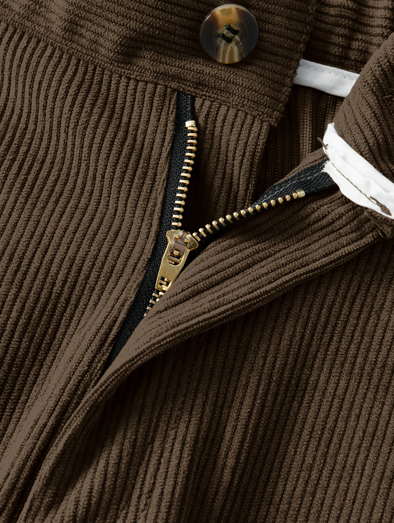 Retro Corduroy Gerade Weite Cargo-Hose für Herren mit Mehreren Taschen, Entspannte Passform, Streetwear, Wander- und Campinghose, Freizeithose – Detail 9