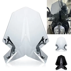 Windscreen For Duk-e 390 125 2017 - 2023 2018 2019 2020 2021 2022 / Motorcycle Windshield Wind Deflector Screen With Bracket