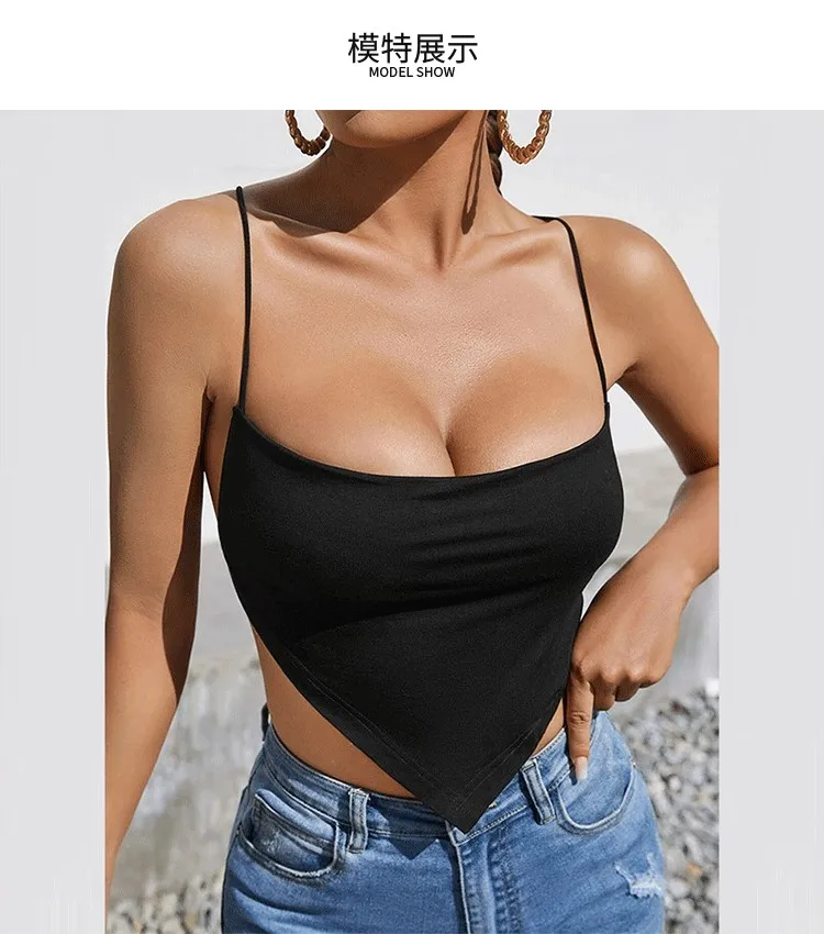 

4 Sexy Tops Strapless Backless Camisole 2022 New Summer Bottoming Umbilical Print Short Tube Top Vest Top Women's Camisole S-XL