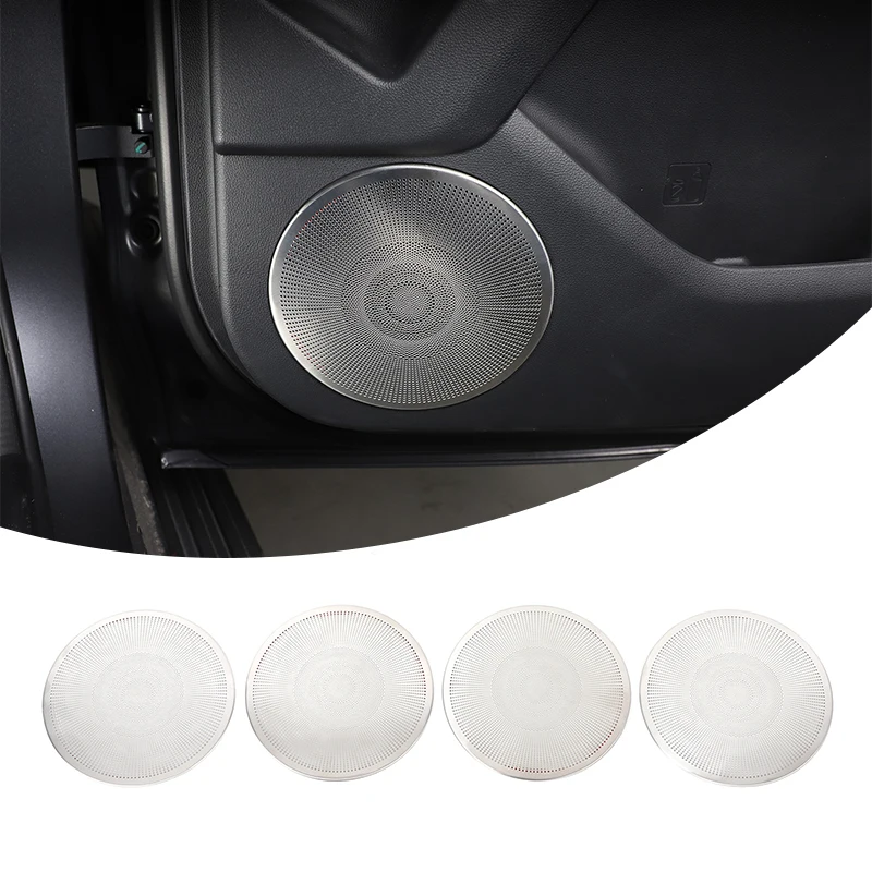 

For Great Wall Haval H9 2024 2025 Stainless Steel Silver Car Audio Speaker Cover Door Speaker Cover Horn Trim Accessories