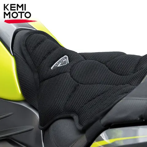 KEMiMOTO Motorcycle Seat Cushion For R1250GS 3D Air Pad Cover For F800GS F1200GS CB500 Z900 NC750X Ninja 400 Africa Twin 1100