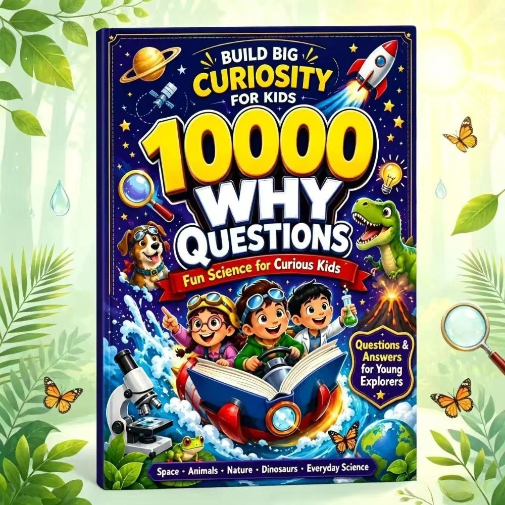 100000 Whys and 10000 Whys, Fun and Happy Encyclopedia of Science, Children's Education and Scientific Exploration Spirit Books