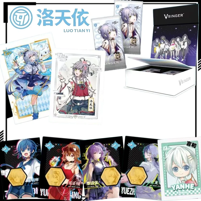 

Luo Tianyi Collectible Card Cartoon Luo Tianyi Card Collectible Display Anime Merchandise Holiday Gift Trendy Toy Whole Box