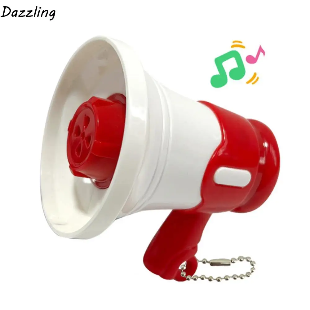 Loudspeaker Music Trumpet Key Chain Recording Speaker Music Keychain Pendant Mini Player Commemorate Handheld Speakers Toy