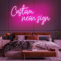 Custom LED Neon Sign Led Letter Logo brand Bedroom Neon Name Design Wedding Neon Sign Gift Birthday Wedding Party Decoratio