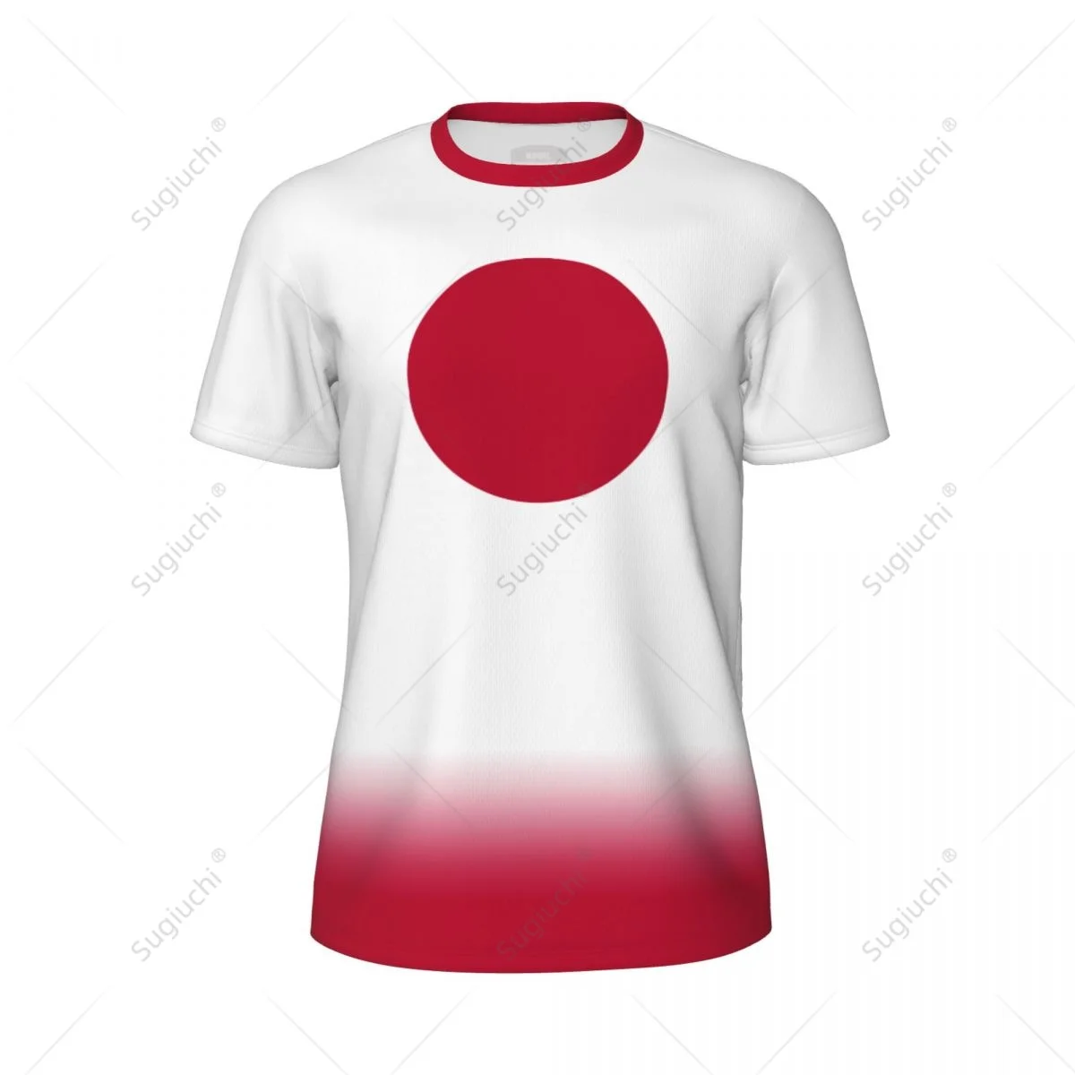 Sports Mesh T-shirt Japan Flag For Running Bike Soccer Tennis Football Fitness Tees 3D Printed Custom