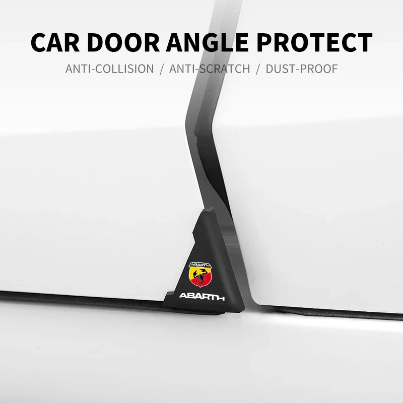 2Pcs Car Door Corner Anti Scratch Protector Sticker For Abarth MINI Alfa Romeo Honda Jaguar Ford JEEP Acura Subaru Mitsubishi