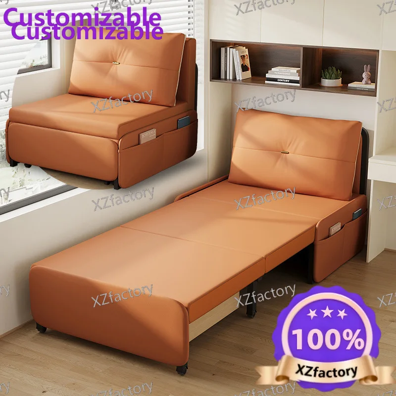 Factory Direct 2026 Top RatedSingle folding sofa bed dual-purpose balcony multi-function bed small apartment telescopic bed stud