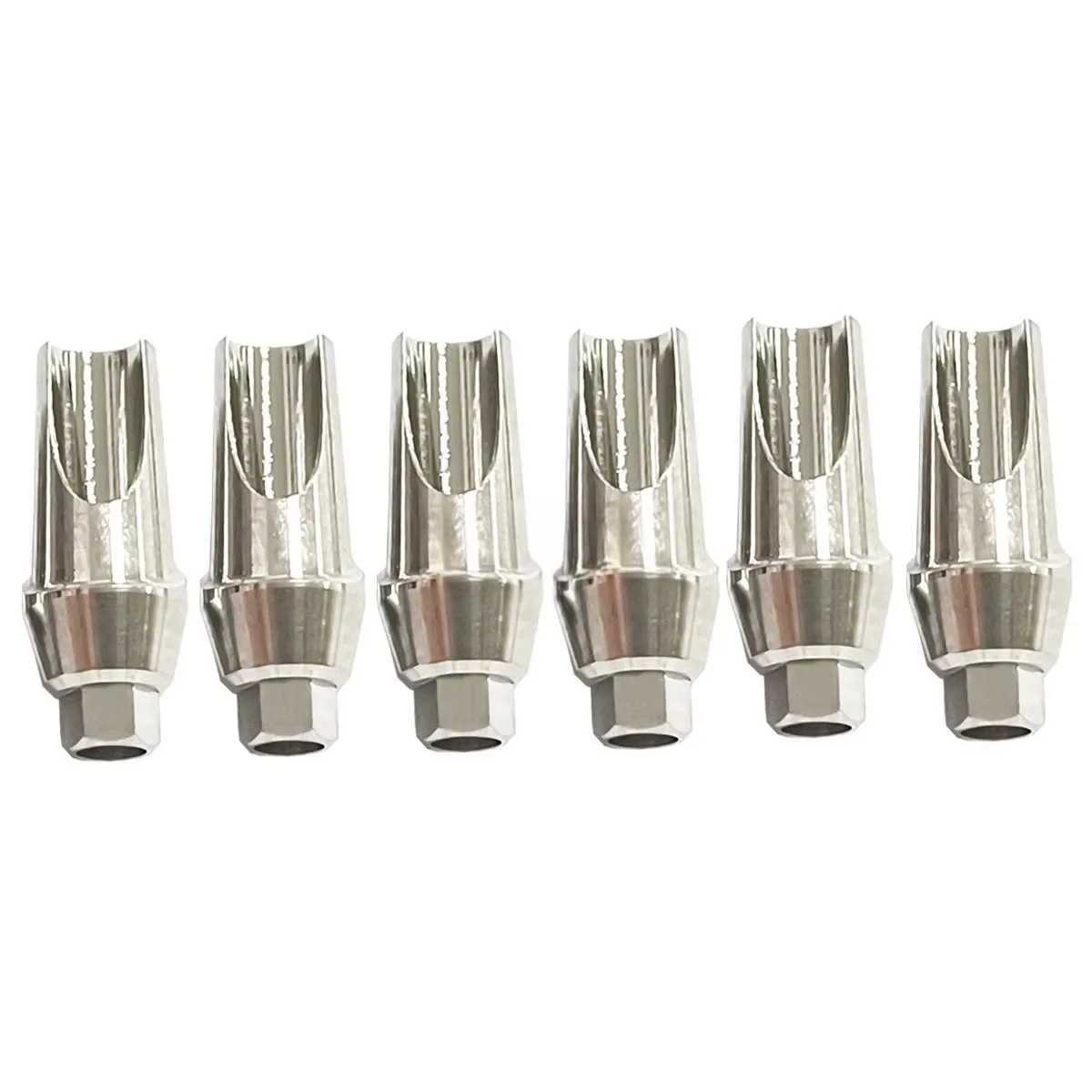 

6pcs Anatomic Angled cemented abutment 10 degree 15 degree angled abutment for MIS Seven platform Narrow Standard and Wide