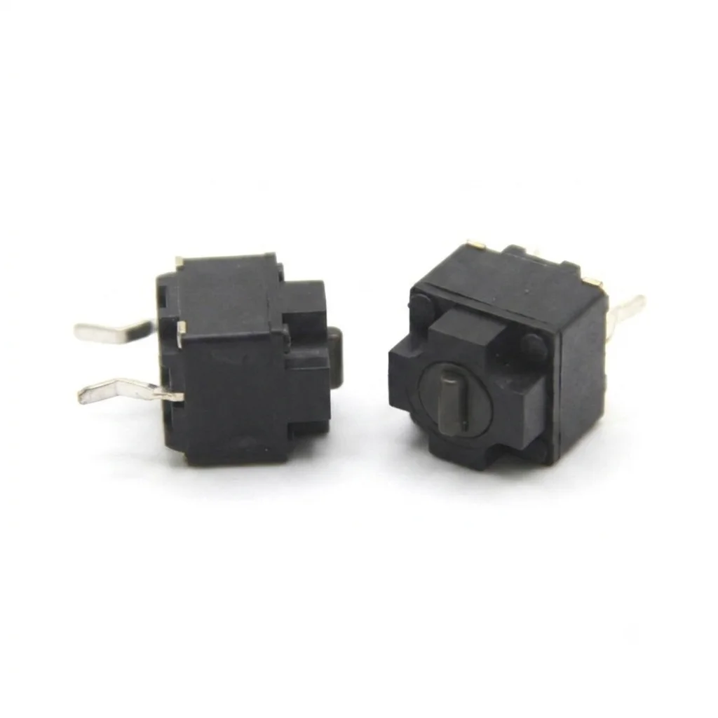 New Original Mouse Square Micro Switch Black Button Brown Spots 6x6x7.4mm Japan Quality
