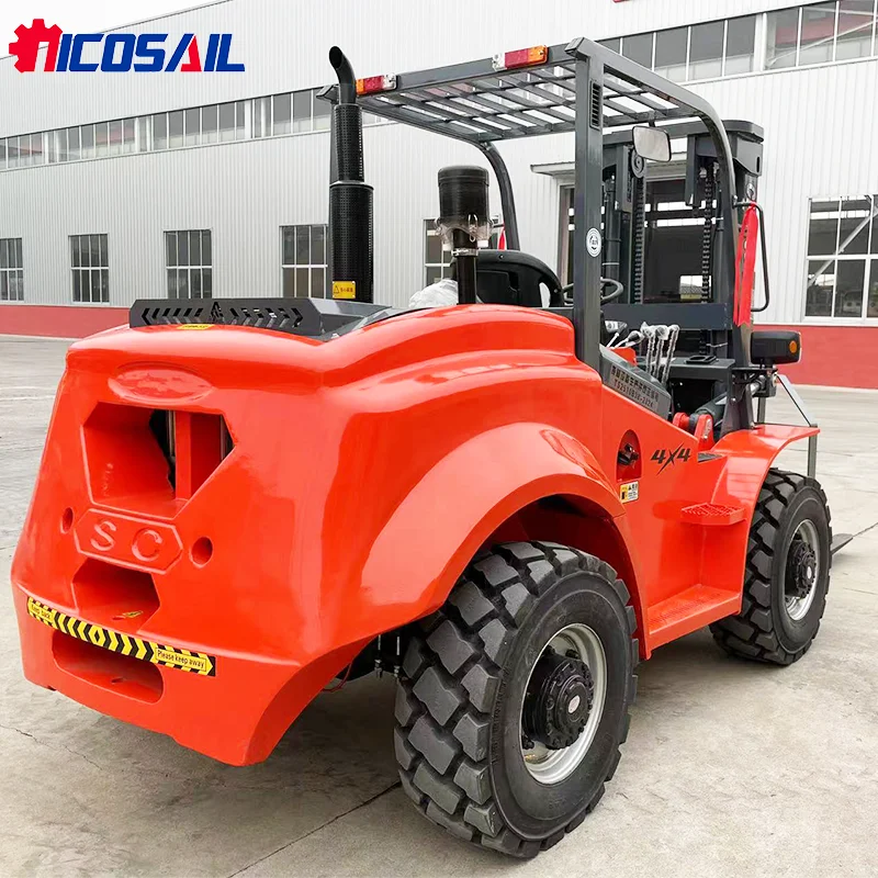4 عجلة القيادة الخام التضاريس رافعة شوكية 4WD رخيصة عالية الجودة 2.5 طن رافعة شوكية العلامة التجارية الصينية موافقة CE رخيصة الثمن 2.5T رافعة شوكية #4