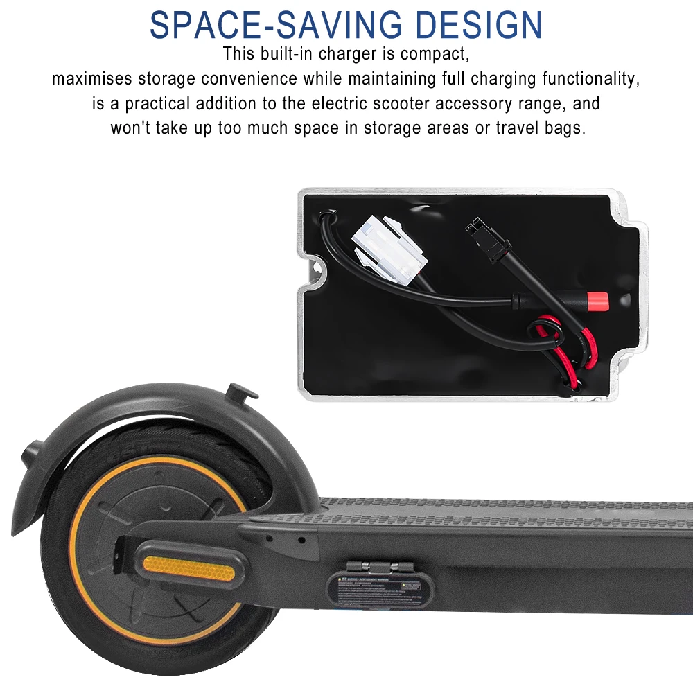 Eingebautes Ladegerät für Ninebot KickScooter Max G30 G30D G30L Elektroroller AC-Adapter Ersatz-Netzteilteile – Detail 5