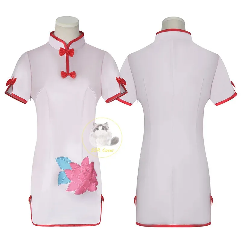 Sexy Ranma 1⁄2 Nibun-No-Ichi champú Cosplay disfraz peluca estilo chino Chi-Pao vestido de sirvienta mujer Sexy Kawaii traje de fiesta Halloween