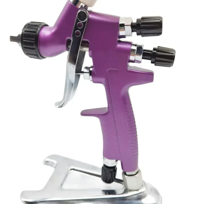 Imagem -04 - Mini Pistola Pulverizadora com Bico 1.0 1.2 mm com Adaptador 250cc Copo de Plástico Pistola de Reparo Pintura de Carro Aerógrafo para Pintura de Carro