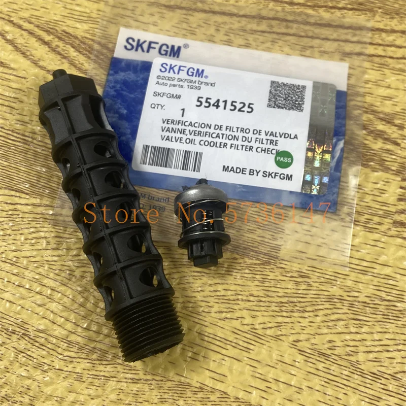 Zawór zwrotny filtra chłodnicy oleju silnikowego OEM # 5541525 93186324   Zawór jednokierunkowy do Chevrolet Cruze Sonic Aveo Opel Vauxhall Astra