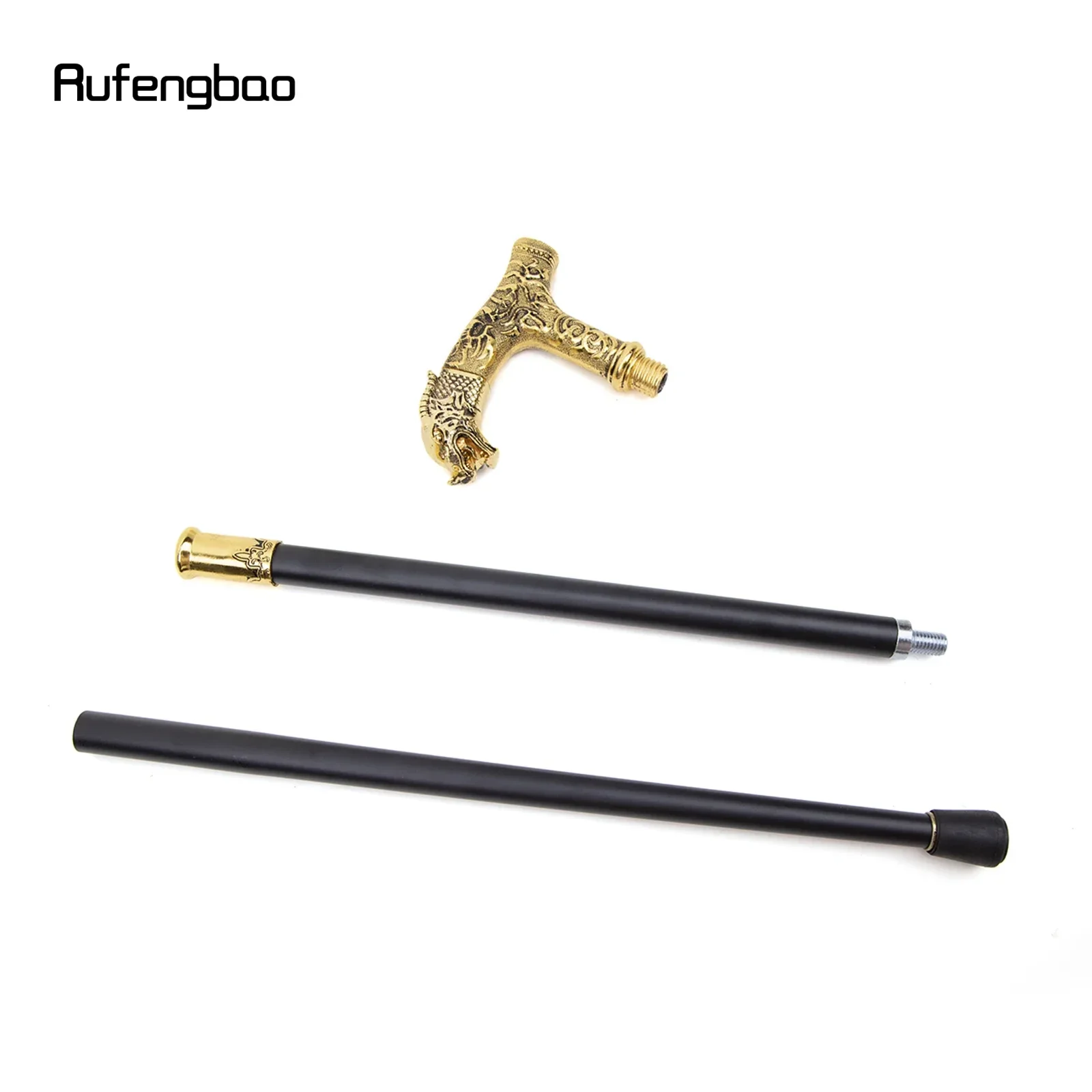 الذهبي التنين مقبض فاخر نمط عصا للمشي حفلة موضة أنيقة عصا للمشي الزخرفية Cospaly قصب مقبض Crosier 90 سنتيمتر