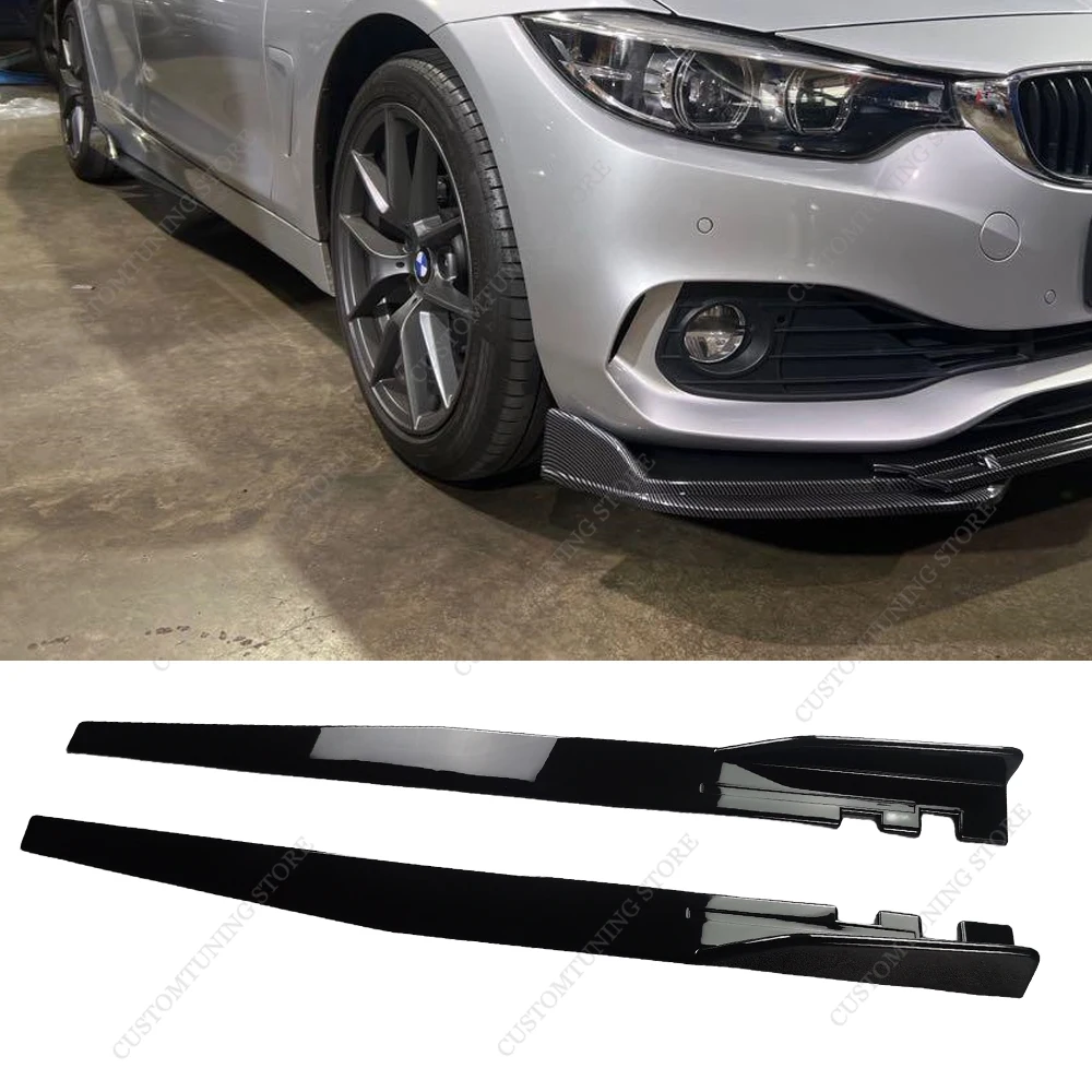 

Side Skirts Extension Rocker Panels Lip Splitters For BMW F30 F31 F32 F33 F36 F80 F81 F82 F83 3/4 Series 12-21 Bodykit Tuning