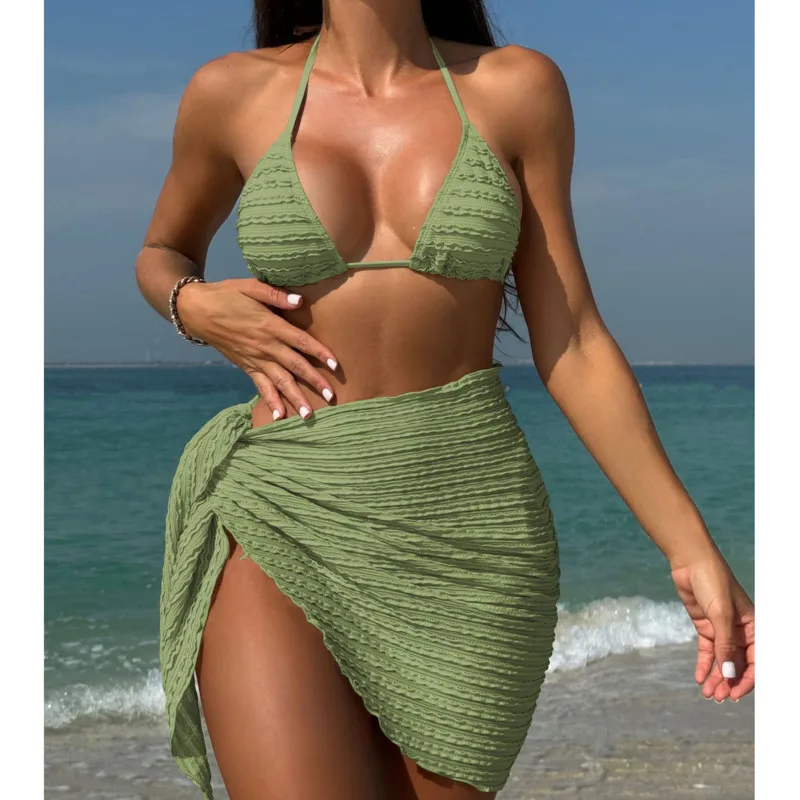

New Sexy Bikinis Female Swimsuit Women's Three-Piece Swimwear Beach Swimming Wear Bathing Suits Brazilian Bikini Set Pool Bather