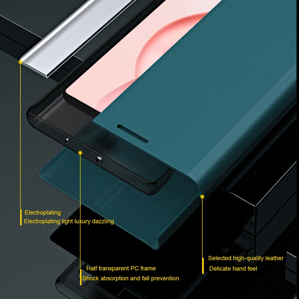 حافظة لهاتف سامسونج جالاكسي S25 FE S25Ultra S25Edge S25 Plus S24 FE 5G غطاء حماية كامل من جلد البولي يوريثان الفاخر