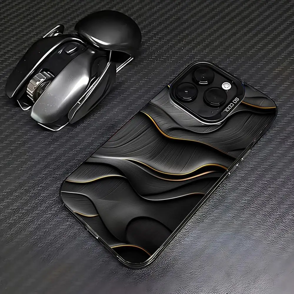 

Irregular pattern case for iPhone17 16 15 14 13 12 11 Pro/ Max/Plus shock-proof rear cover anti-fingerprint