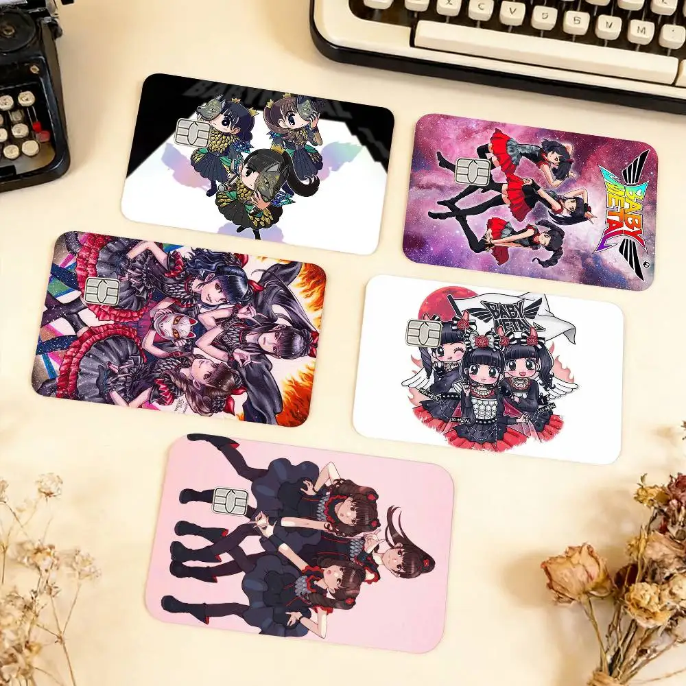 Girls Rock Band B-Babymetal Waterproof Film Skin Cover Credit Card Stickers Debit Front Bank Bus Pass