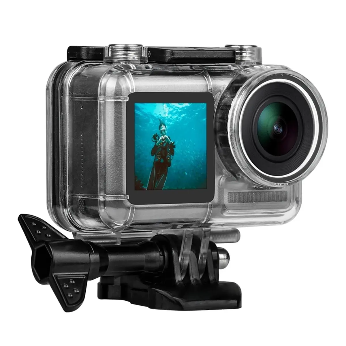 【New User】Underwater Waterproof Case for Action 1 Diving Protective Housing Shell for Sports Camera
