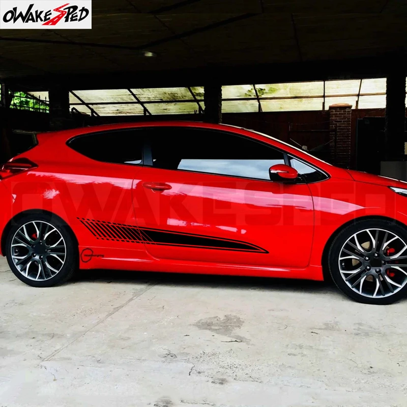 2pcs Car Door Vinyl Side PAIR STRIPES - Decals Waterproof Stickers GT Line Graphics da4-0002 for Kia Pro Ceed Tuning Accessories