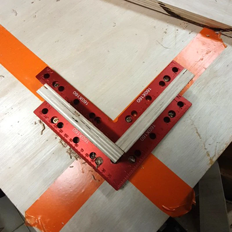 Accesorios auxiliares en forma de L de 90 grados, cuadrados de sujeción de precisión, tablero de empalme, Panel de posicionamiento, clip fijo, herramientas de carpintería