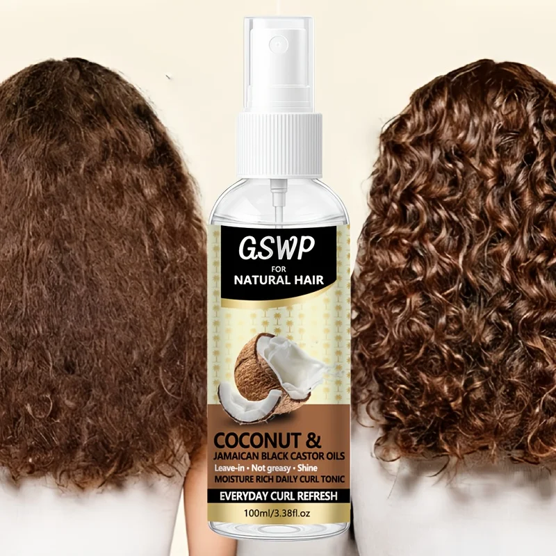 

Спрей для укладки волос GSWP Curl Defining Spray с кокосовым и ямайским черным касторовым маслом. Несмываемая формула, не оставляет жирного эффекта. 100 мл.