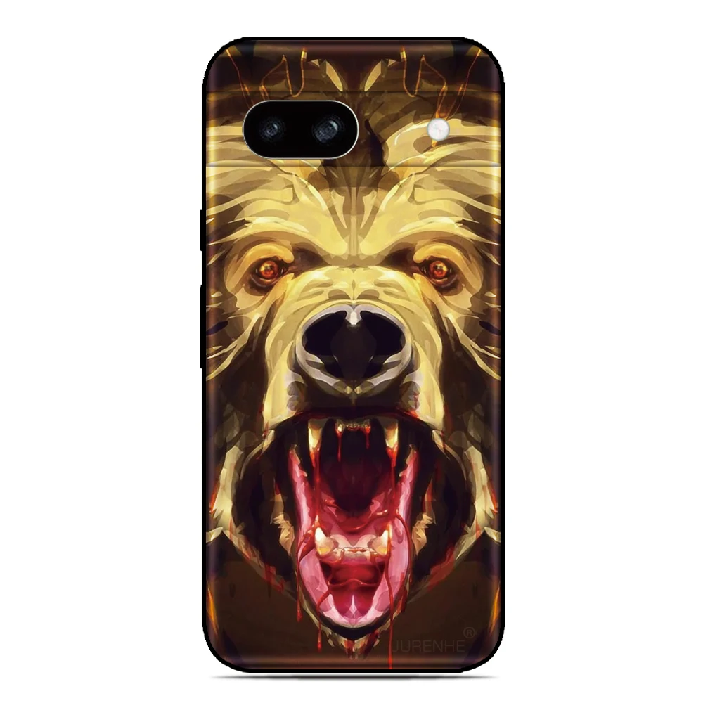 Gedruckt Bär Zurück Abdeckung Für Xiaomi 14T Redmi Hinweis 14 13 12 11 Pro Plus 15 15C 5G 13C 10C 12C 4G 10A A5 K60 Weiche Telefon Fall