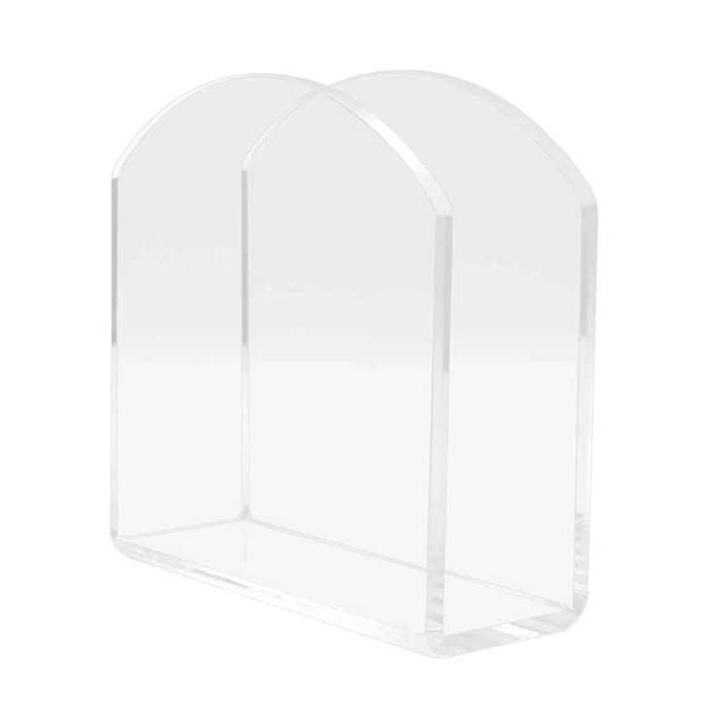 Clear Acrylic Napkin Holder Paper Serviette Dispenser Decorative Tissue Rack Box For Home Bar Hotel Dining Table Kitchen