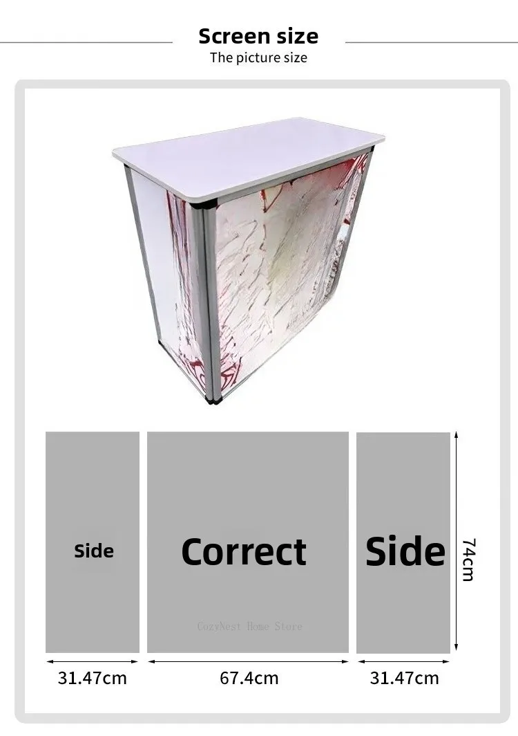 For aluminum alloy screen, promotional stand, display stand, custom foldable door lock, supermarket tasting table, reception