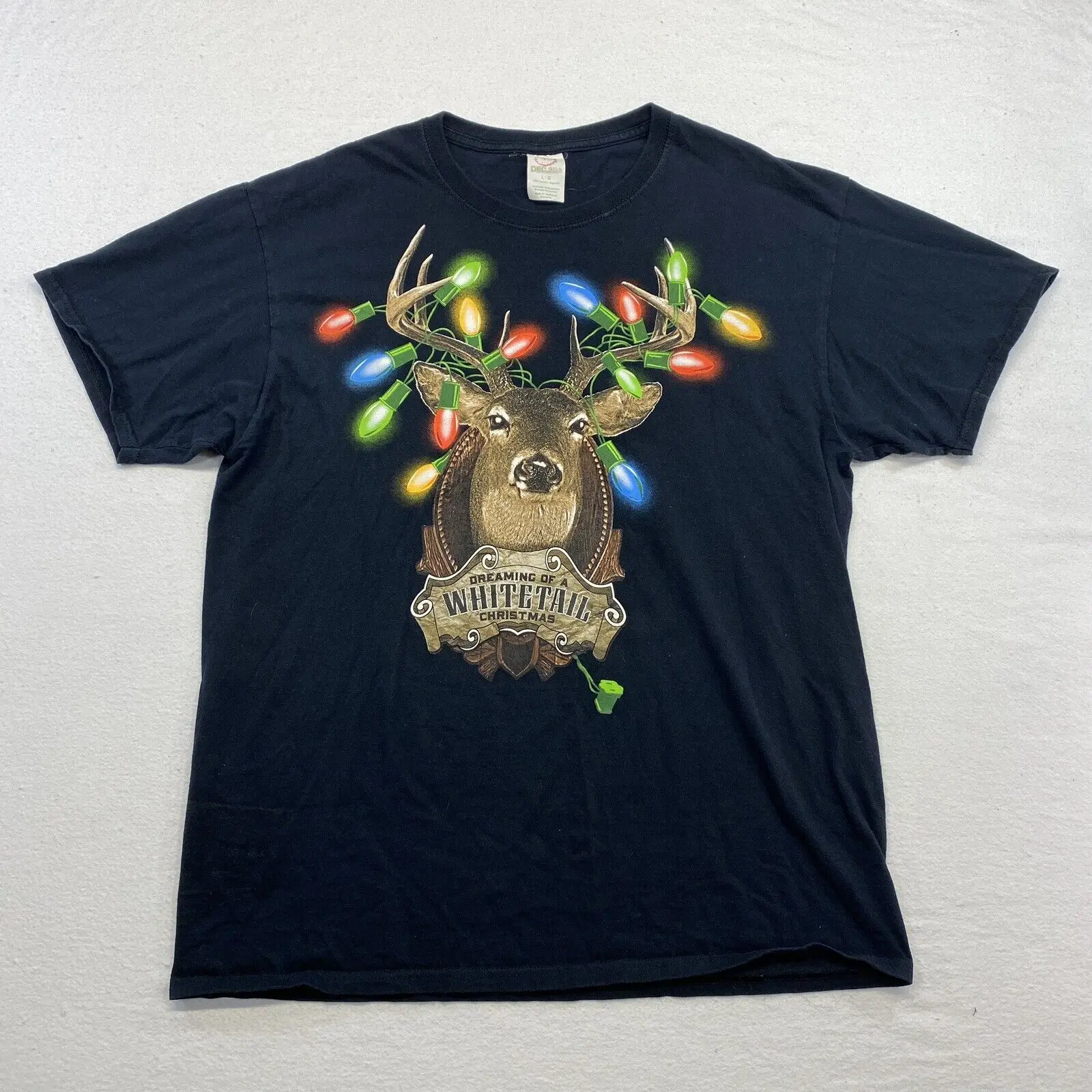 I'm Dreaming of a Whitetail Christmas T-Shirt Adult Large Hunter Holiday