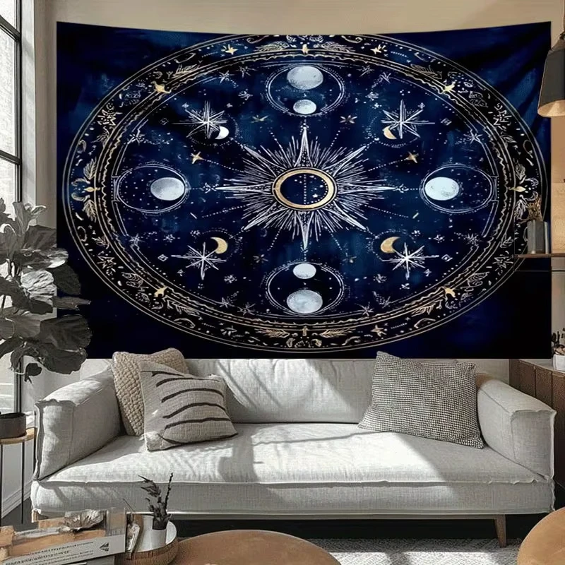 1pc Cosmic Astronomical Tapestry Solar System Living Room Astronomical Theme Wall Hanging Science Fiction Room Decor